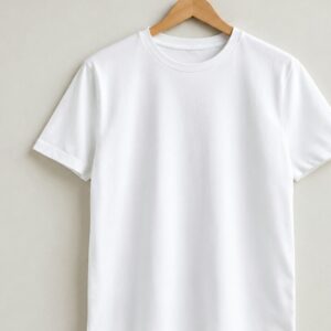 Hanger tee in white