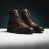 Leather boot in tan