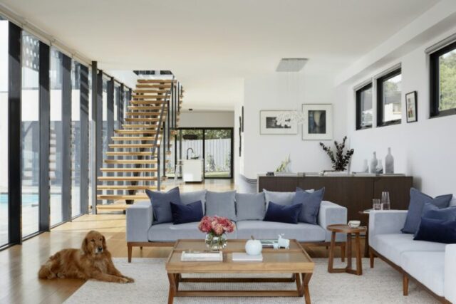 Timber finishes in a residential interior