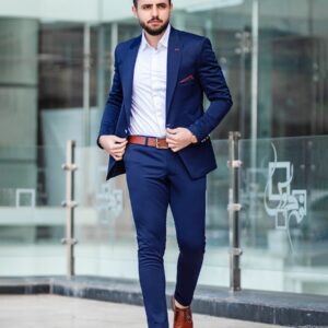 Tailored blazer in navy