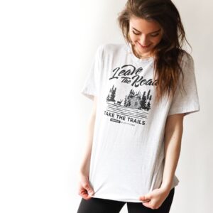 Printed tee in ivory