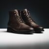 Leather boot in tan