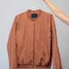 Bomber jacket in rust
